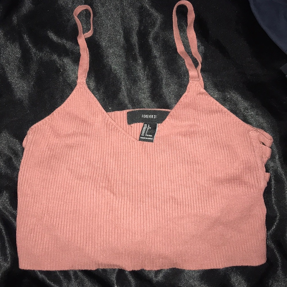Cute pink color crop top